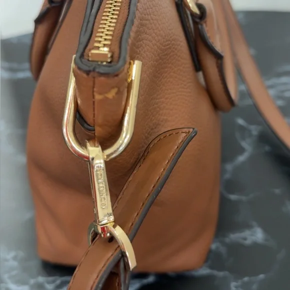 MICHAEL Michael Kors Elson Large Convertible Satchel in Brown Luggage AUTHENTIC - Picture 12 of 16